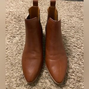 Lucky Brand Brown Leather Booties